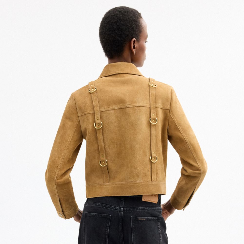 Женские куртки Coach | Brain Dead Suede Strap Jacket — фото 4