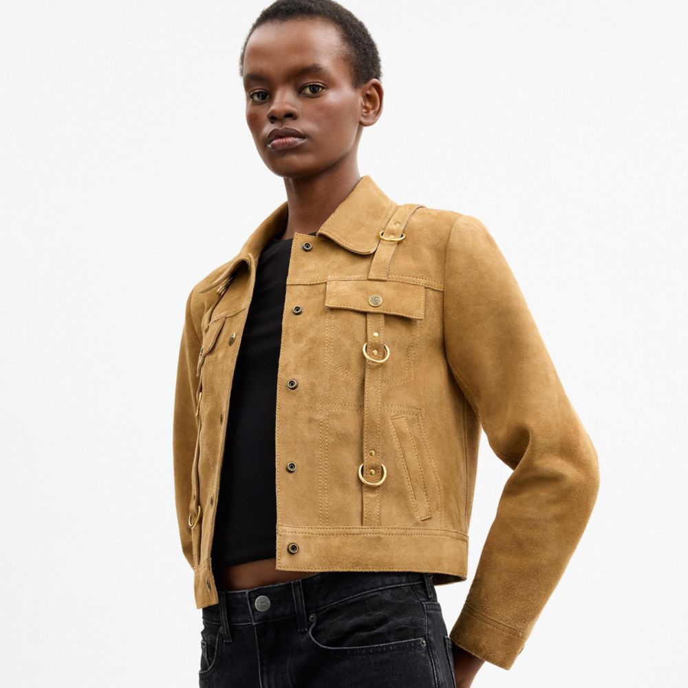 Женские куртки Coach | Brain Dead Suede Strap Jacket — фото 5