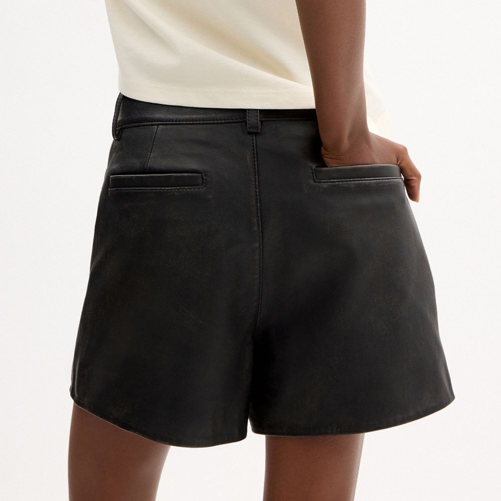 Loved Leather Heritage C Shorts | Ready to Wear | Coach | COACH®