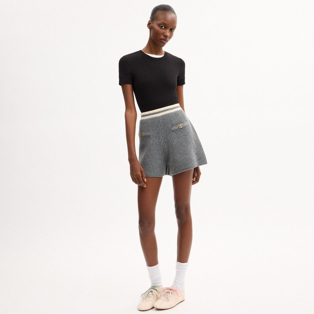 Женские шорты Coach Heritage C Knit Shorts — фото 2