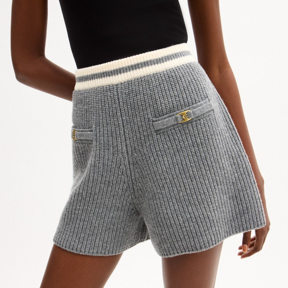 Женские шорты Coach Heritage C Knit Shorts — фото 4