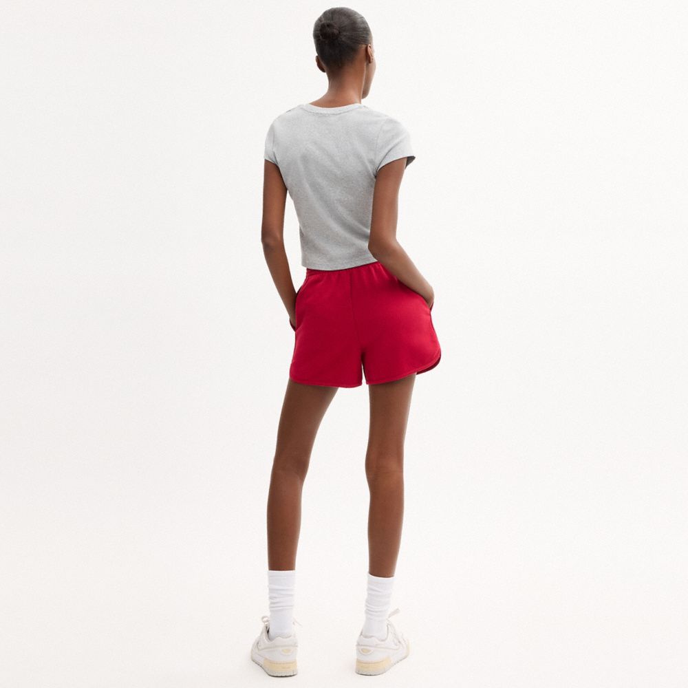 Женские шорты Coach Terry Sport Shorts In Organic Cotton — фото 3
