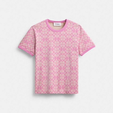 Женские футболки Coach Brain Dead Signature Ringer T-Shirt