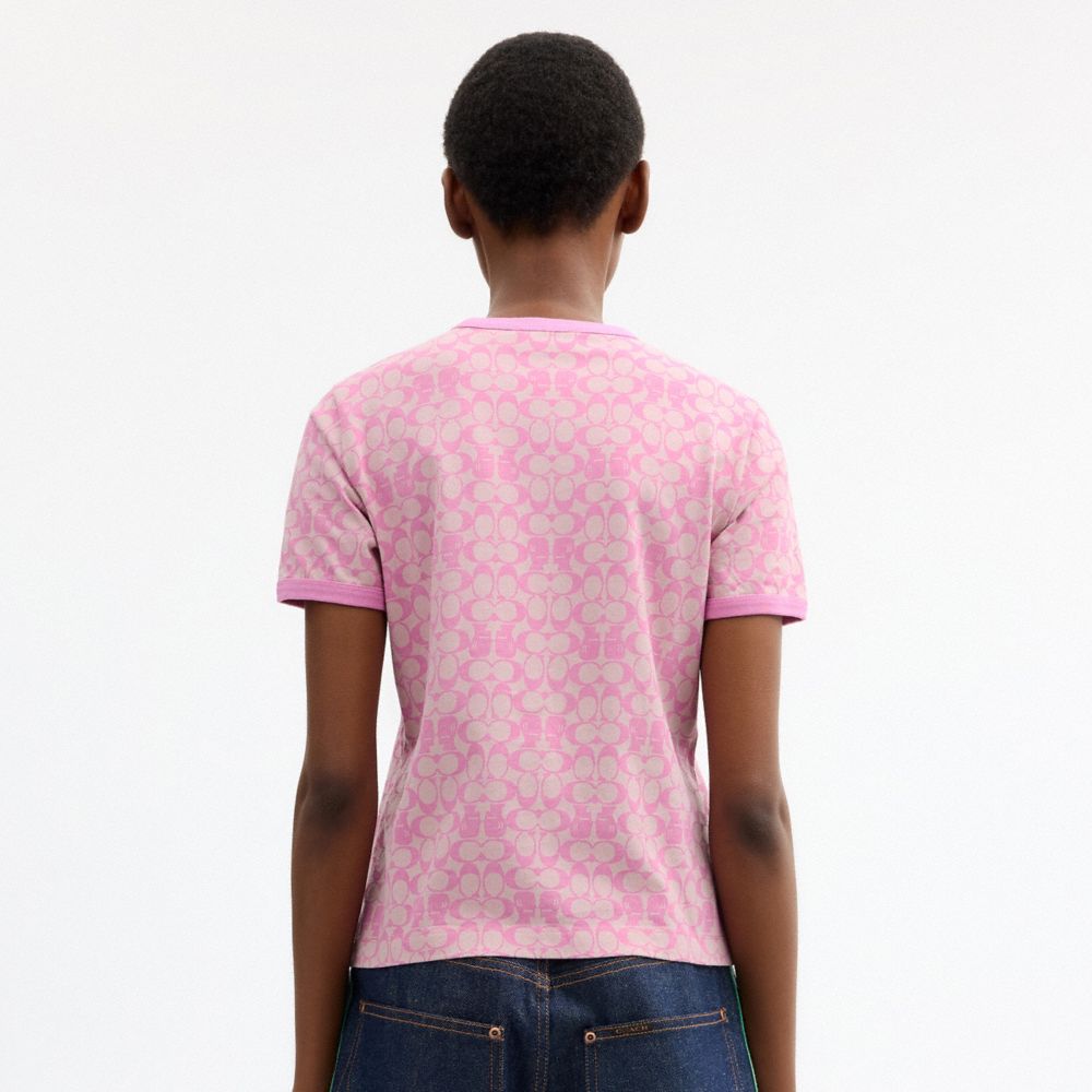 Женские футболки Coach Brain Dead Signature Ringer T-Shirt — фото 3