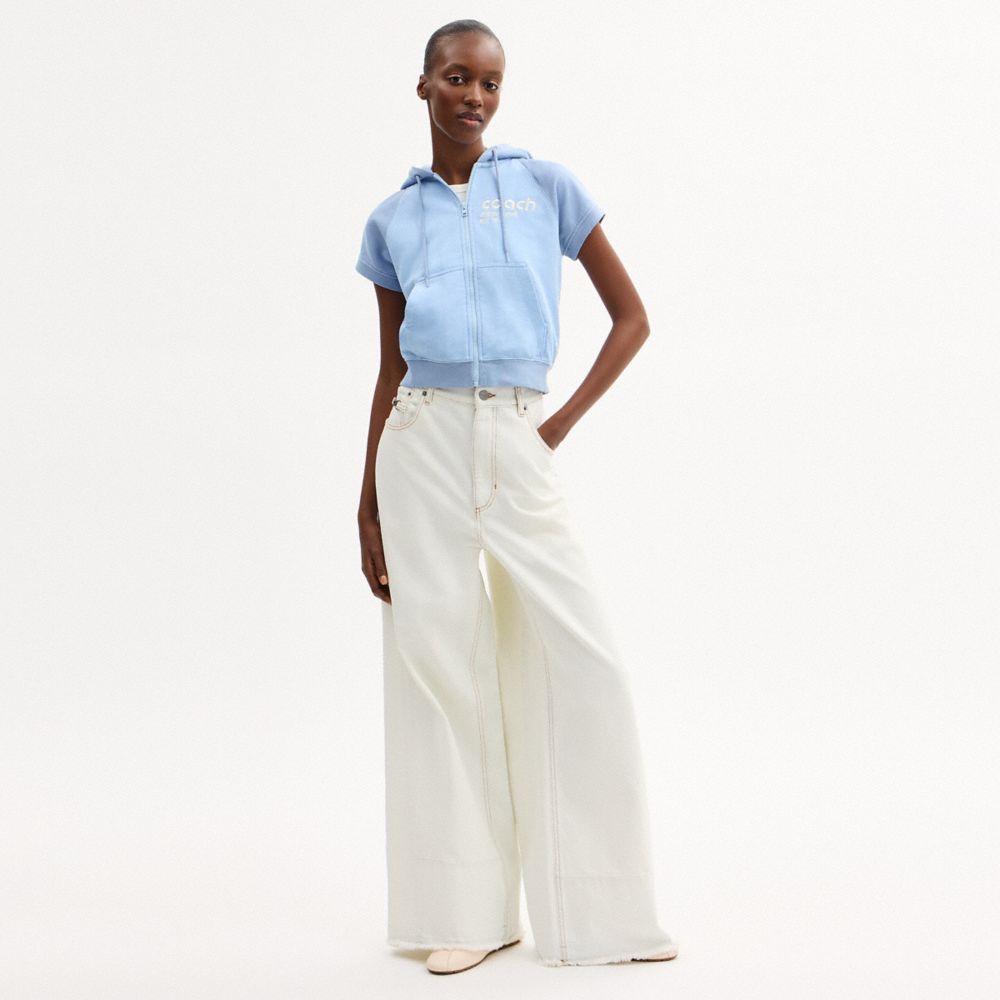 Женские худи Coach Short Sleeve Shrunken In Organic Cotton — фото 2