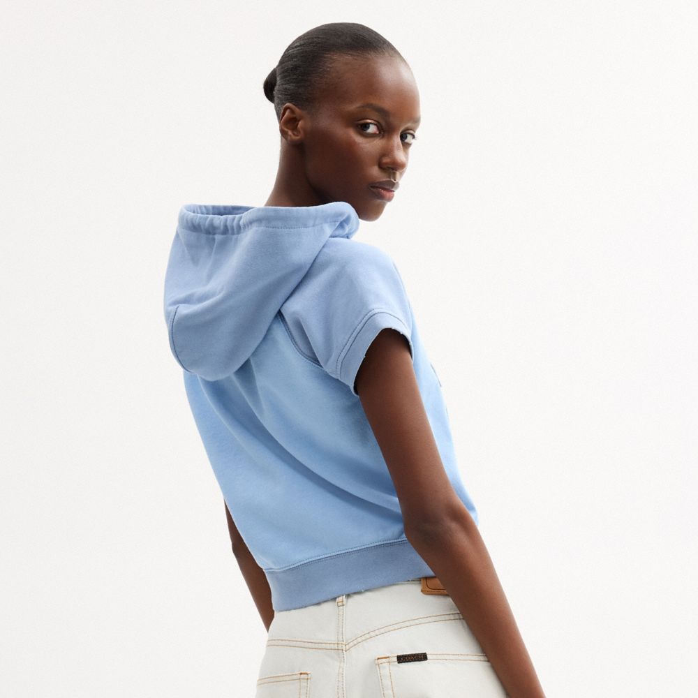 Женские худи Coach Short Sleeve Shrunken In Organic Cotton — фото 3