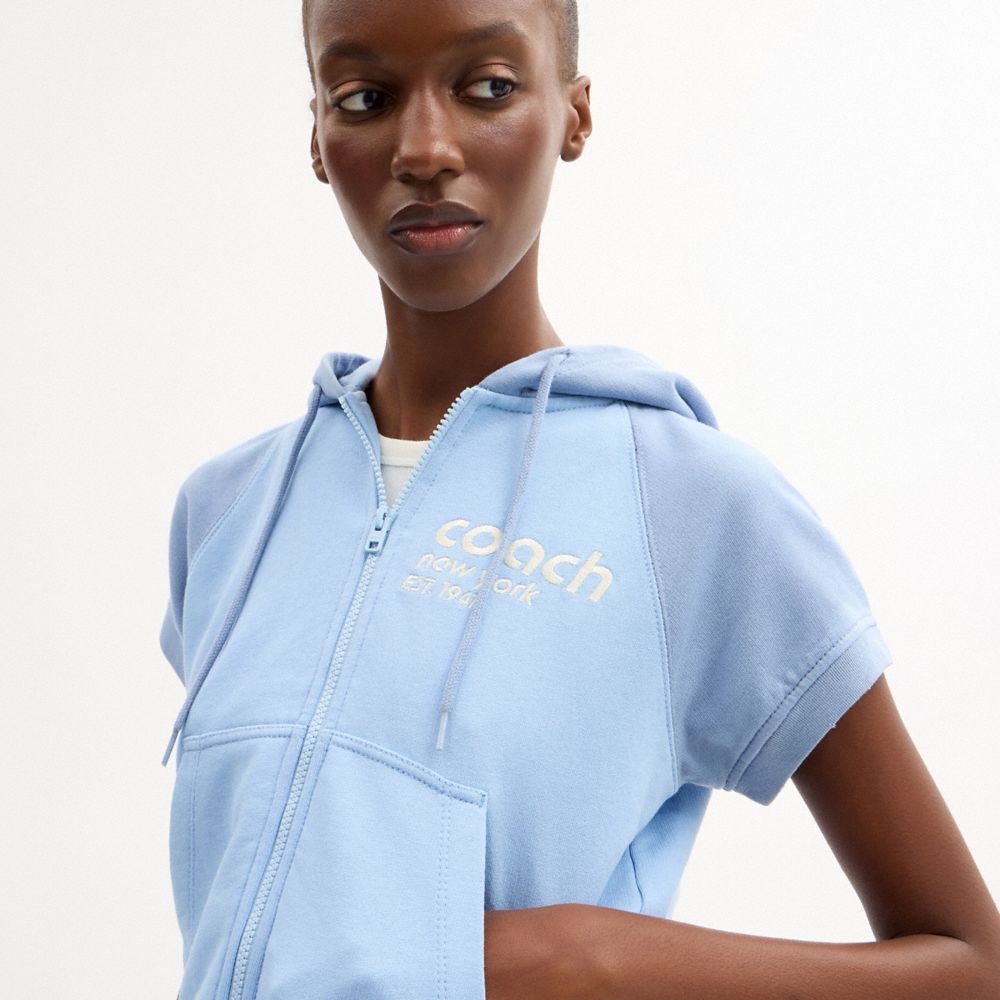 Женские худи Coach Short Sleeve Shrunken In Organic Cotton — фото 4