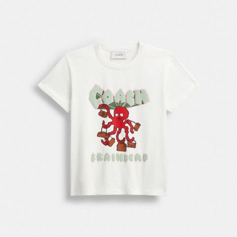 Женские футболки Coach Brain Dead Octopus 90's T-Shirt