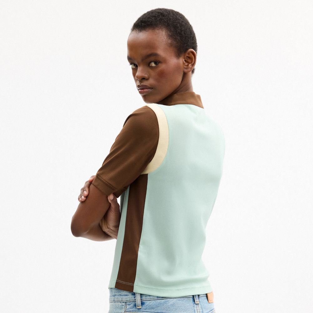 Женские топы Coach | Brain Dead Mesh Quarter Zip Top — фото 3