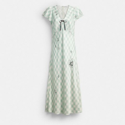 Женские платья Coach | Brain Dead Embroidered Gingham Dress