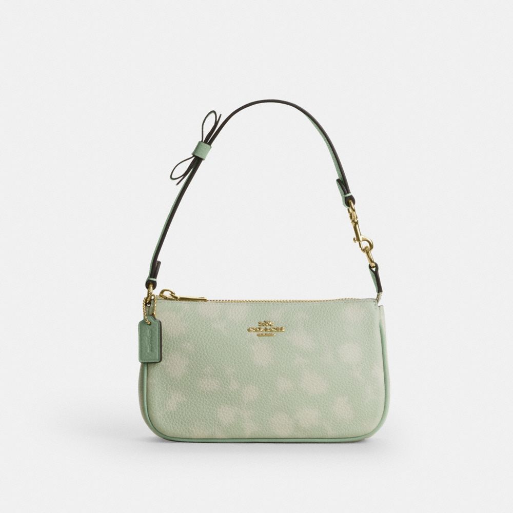 COACH®,Nolita 19 With Floral Print And Bow,,Front View
