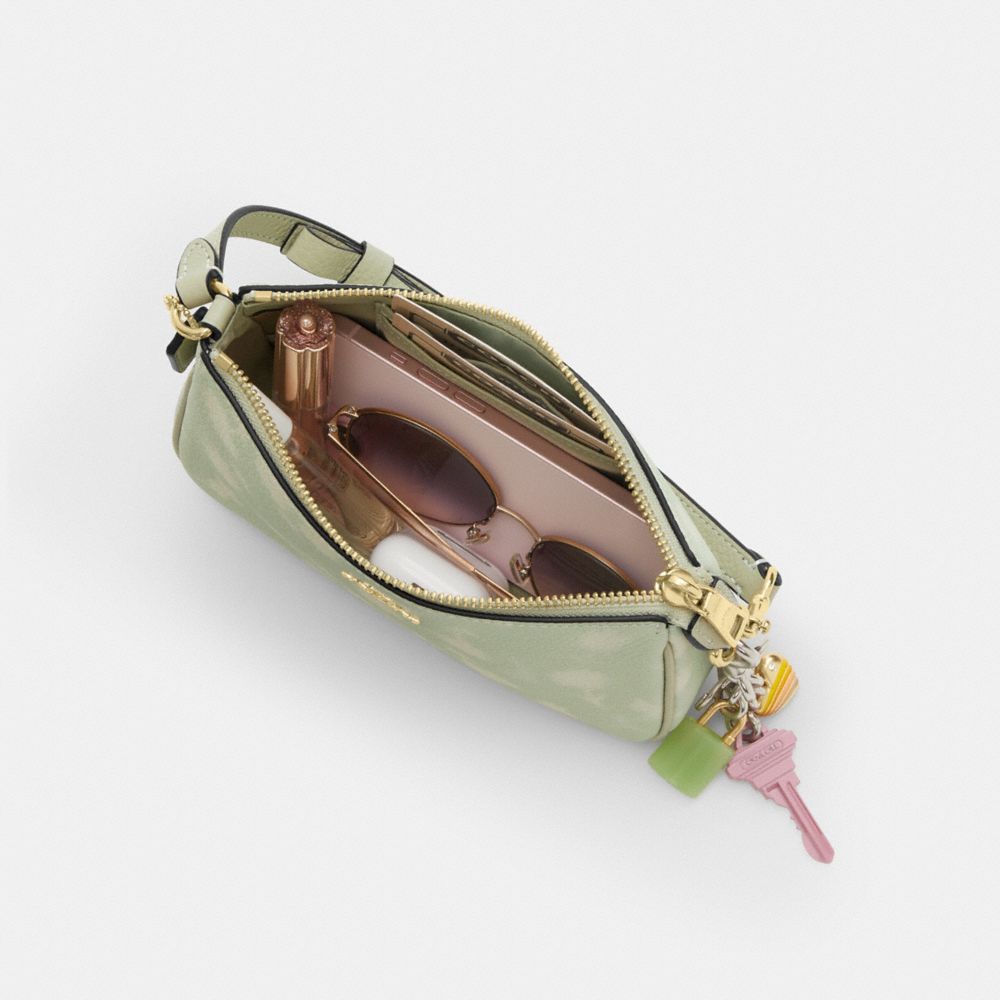 COACH®,Nolita 19 With Floral Print And Bow,,Inside View,Top View