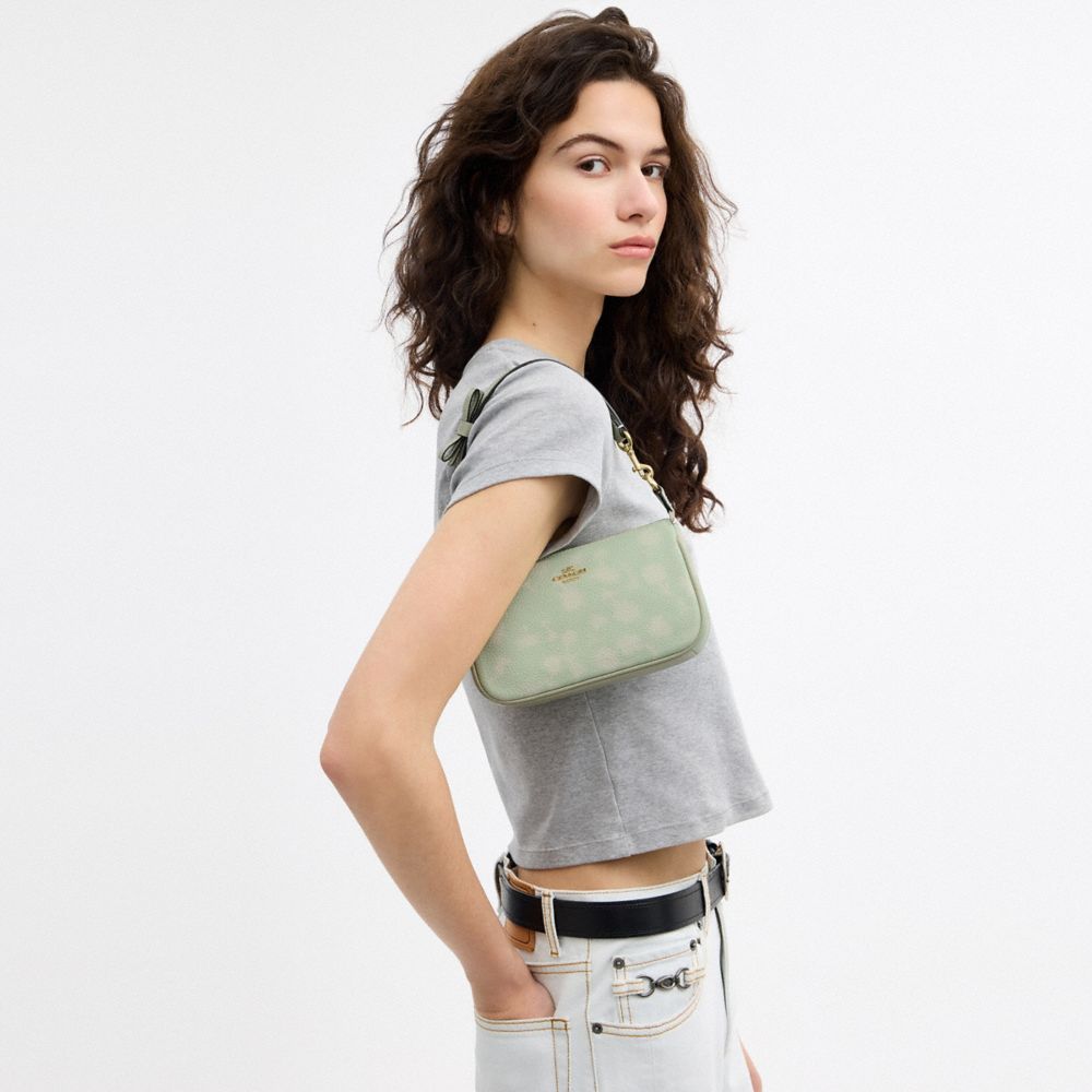 COACH®,Nolita 19 With Floral Print And Bow,,Detail View