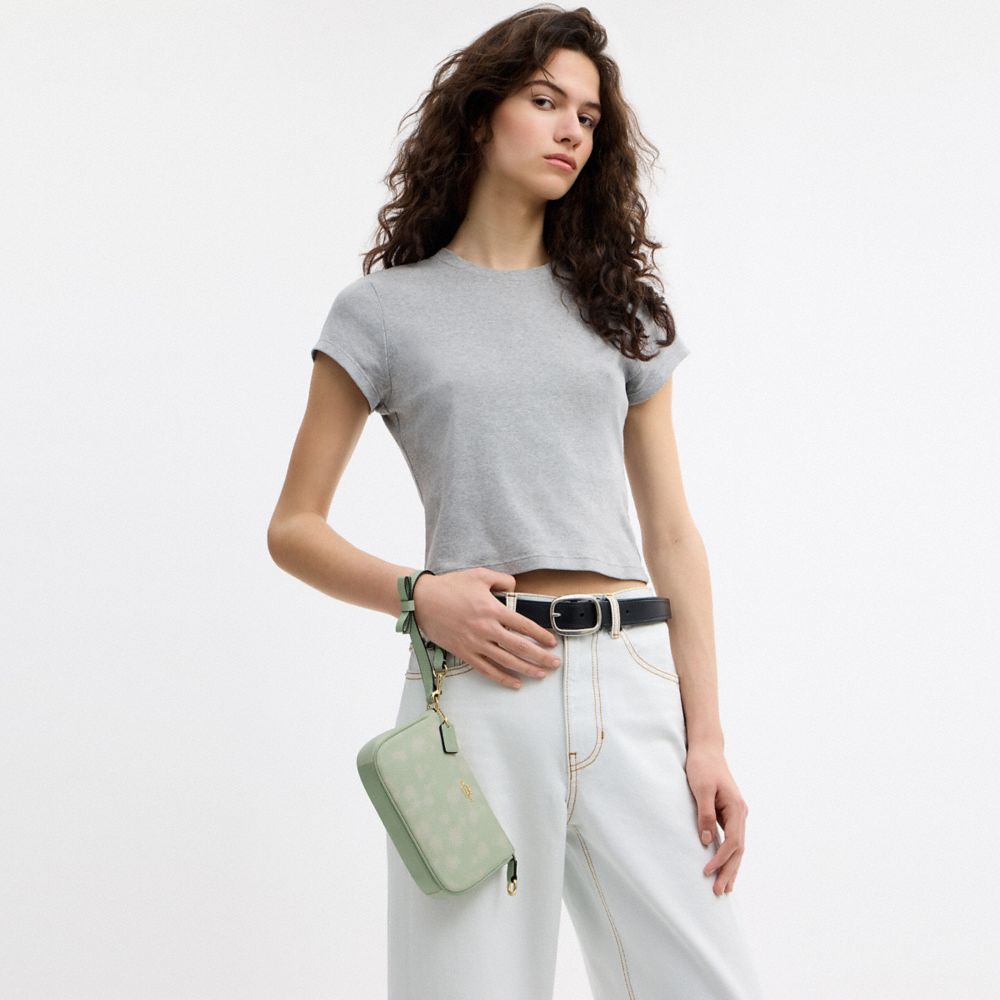 COACH®,Nolita 19 With Floral Print And Bow,,Detail View