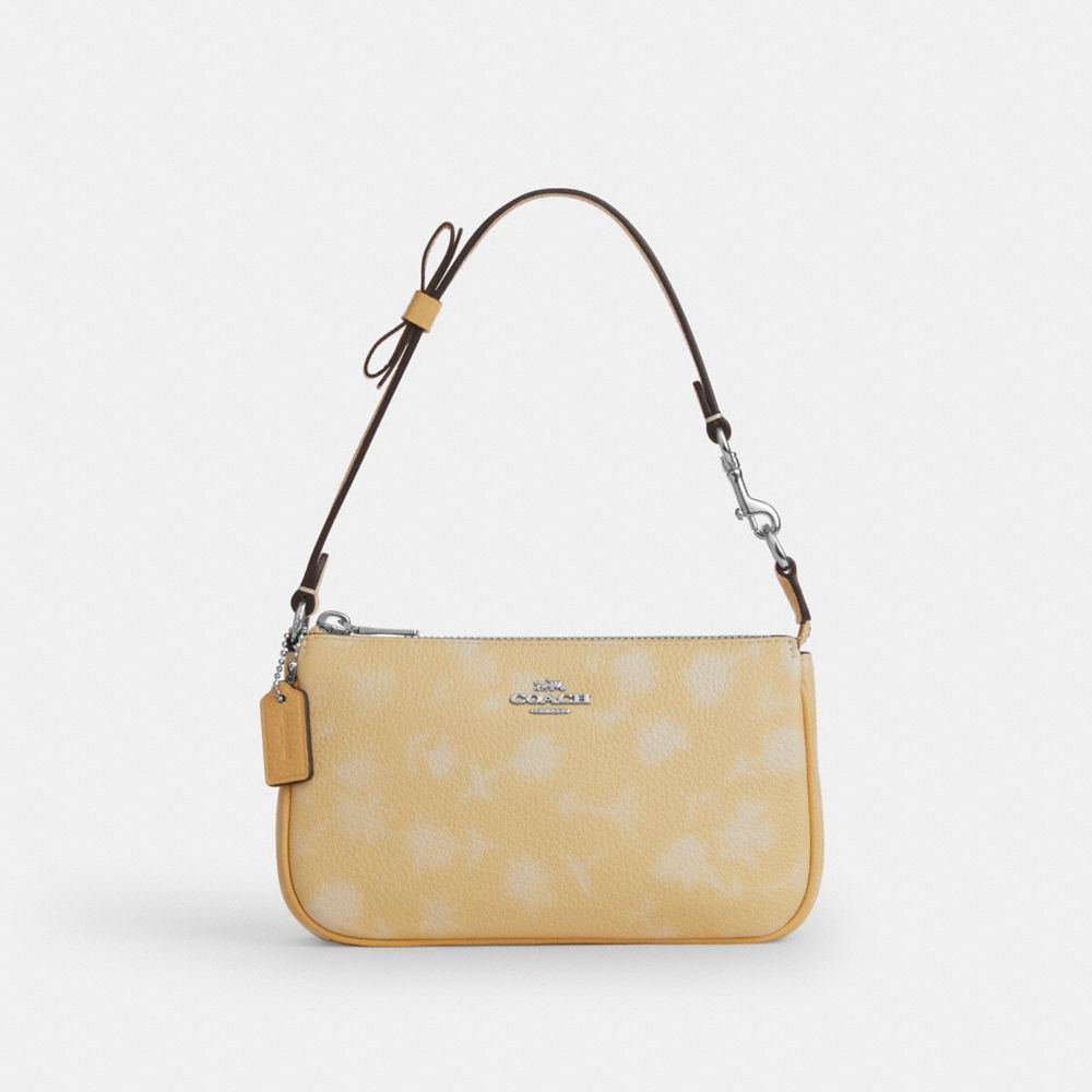 COACH®,Nolita 19 With Floral Print And Bow,,Front View