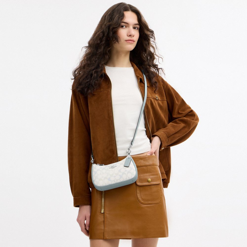 COACH®,Teri Mini Crossbody Bag In Signature Canvas,