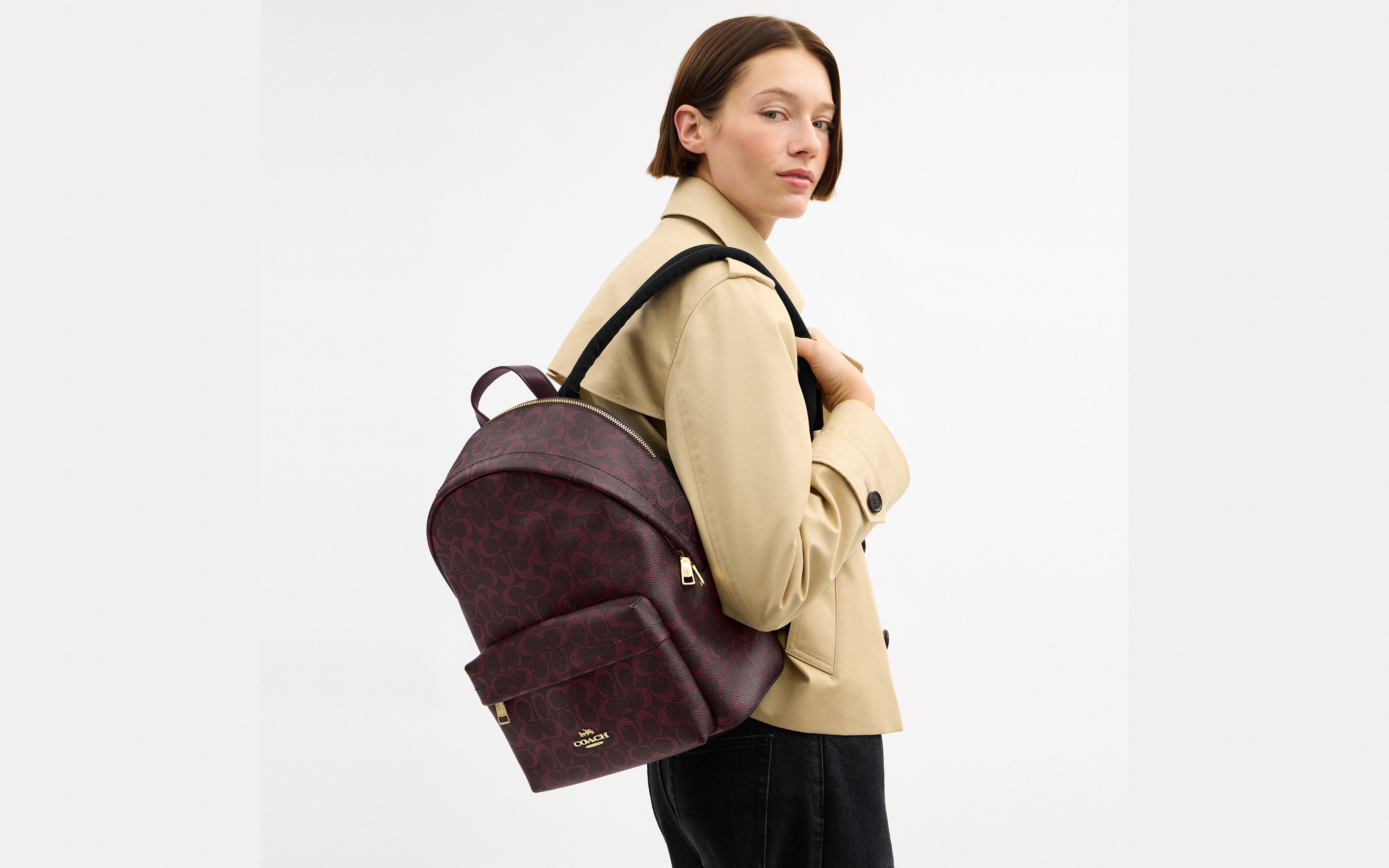 Taylor Small Backpack Signature Canvas