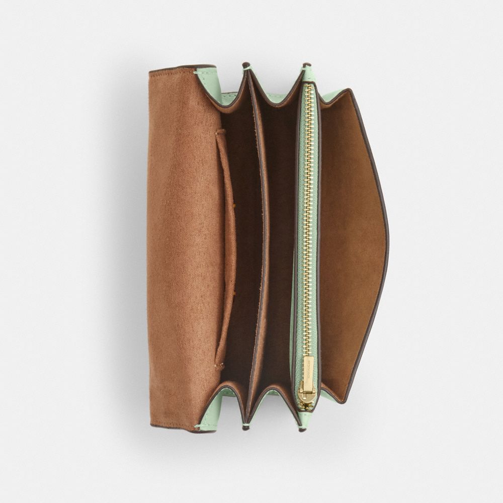 COACH®,Mini Klare Crossbody Bag With Floral Print,,Inside View,Top View