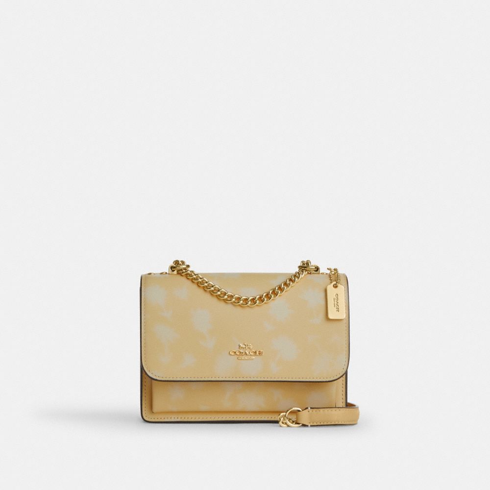 COACH®,Mini Klare Crossbody Bag With Floral Print,,Front View