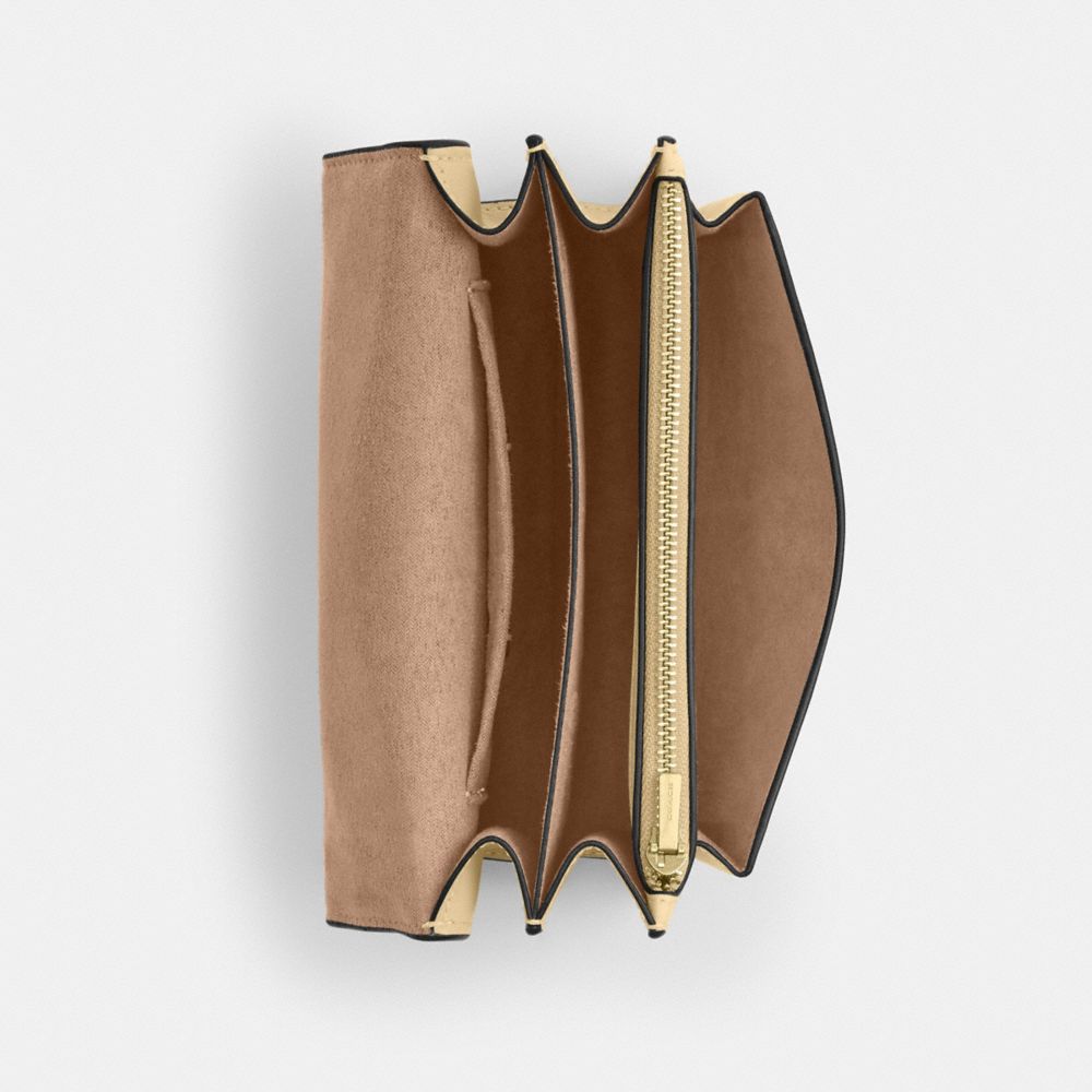 COACH®,Mini Klare Crossbody Bag With Floral Print,,Inside View,Top View