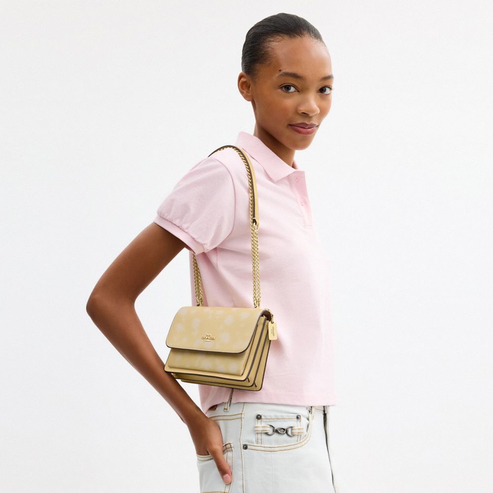 COACH®,Mini Klare Crossbody Bag With Floral Print,,Detail View