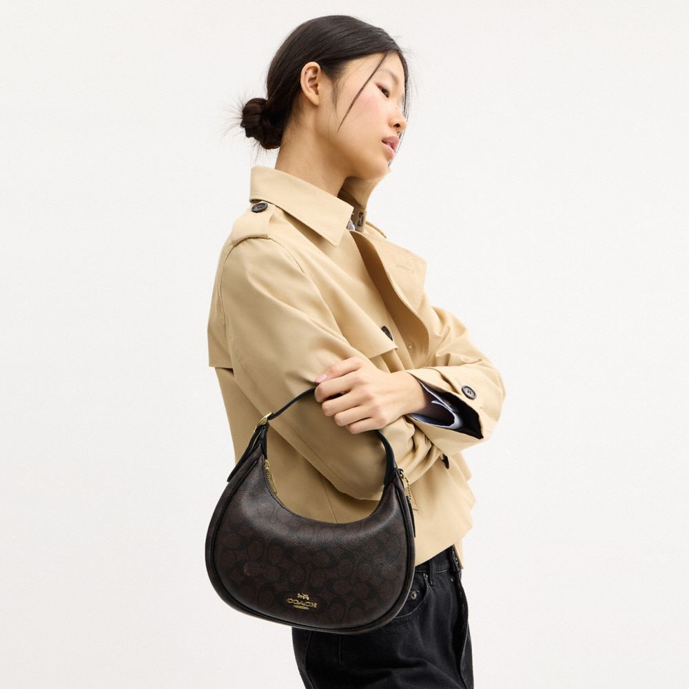 COACH®,Emily Shoulder Bag In Signature Canvas,,Detail View