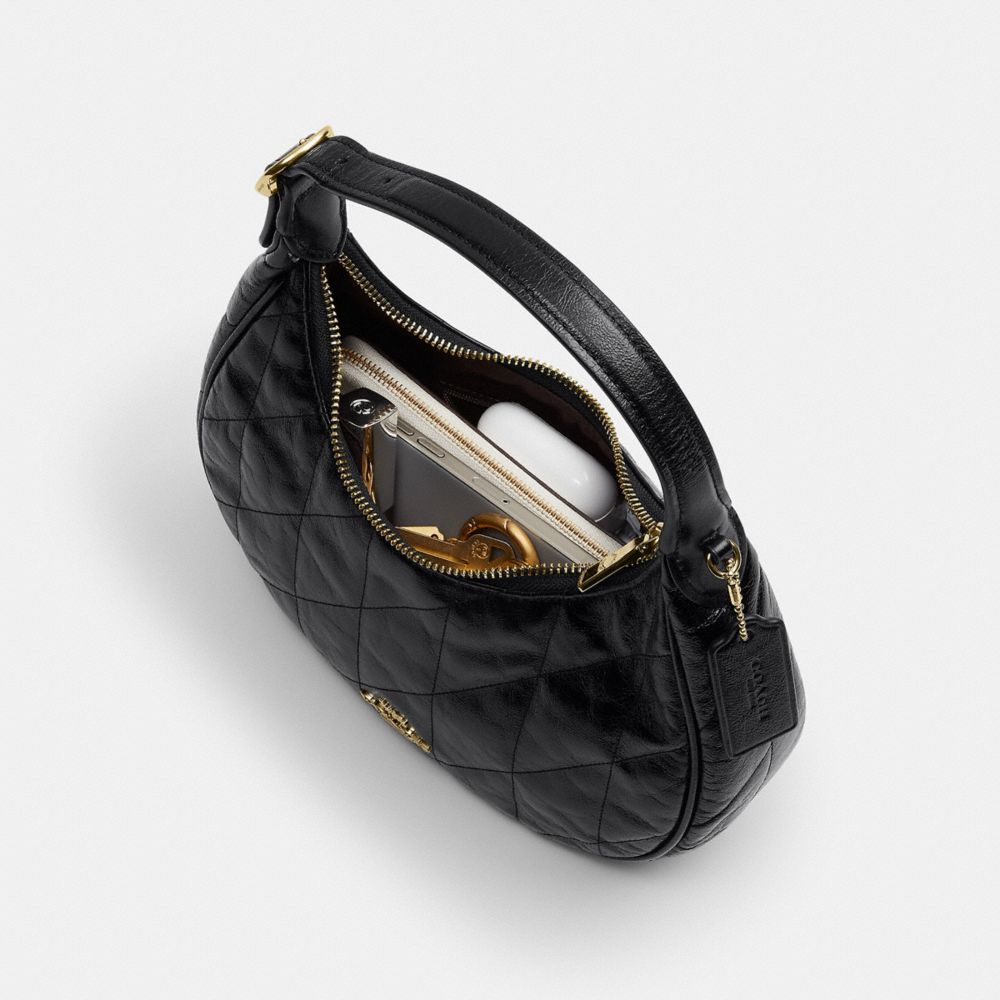 COACH®,Emily Shoulder Bag With Quilting,,Inside View,Top View