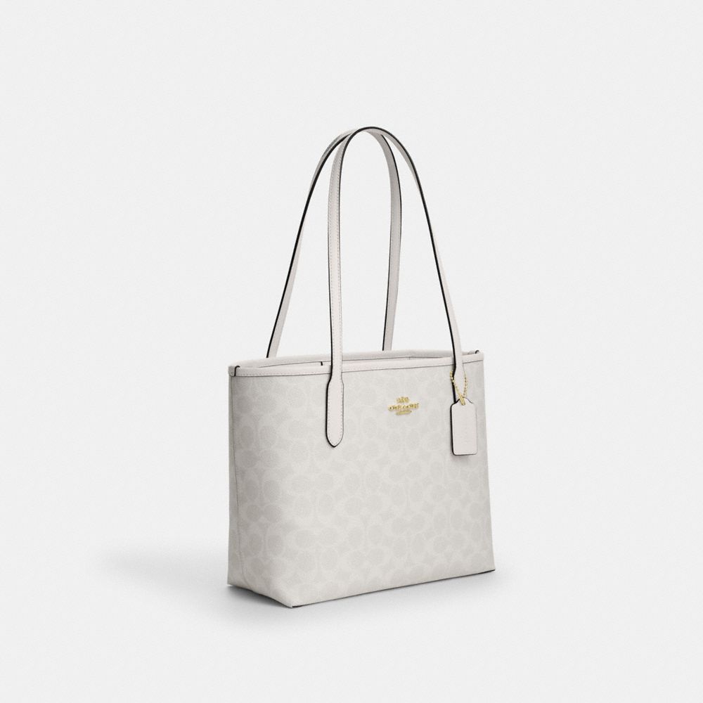 MEDIUM CITY TOTE BAG IN SIGNATURE CANVAS | Bags | Coach | COACH®