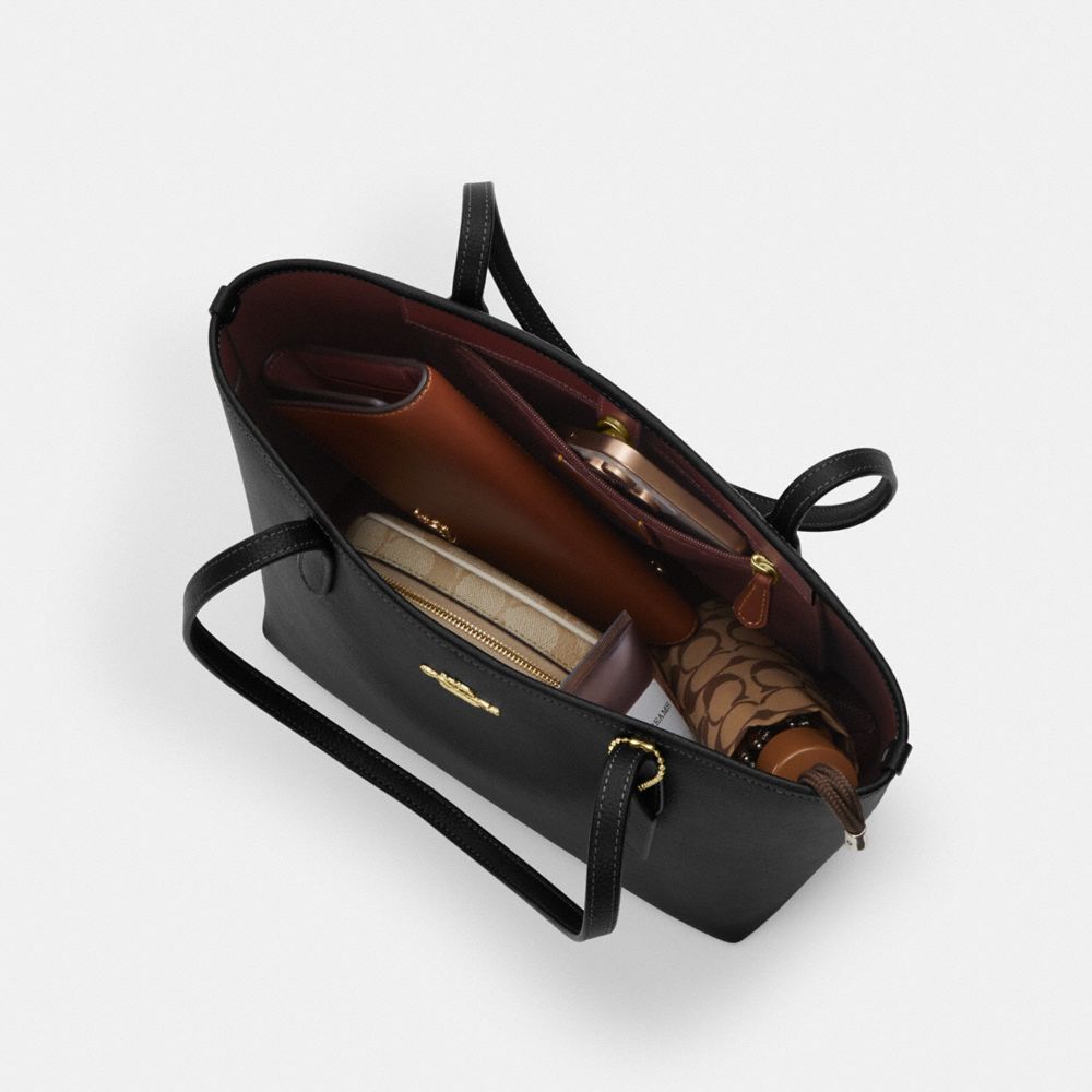 COACH®,Medium City Tote Bag,,Inside View,Top View