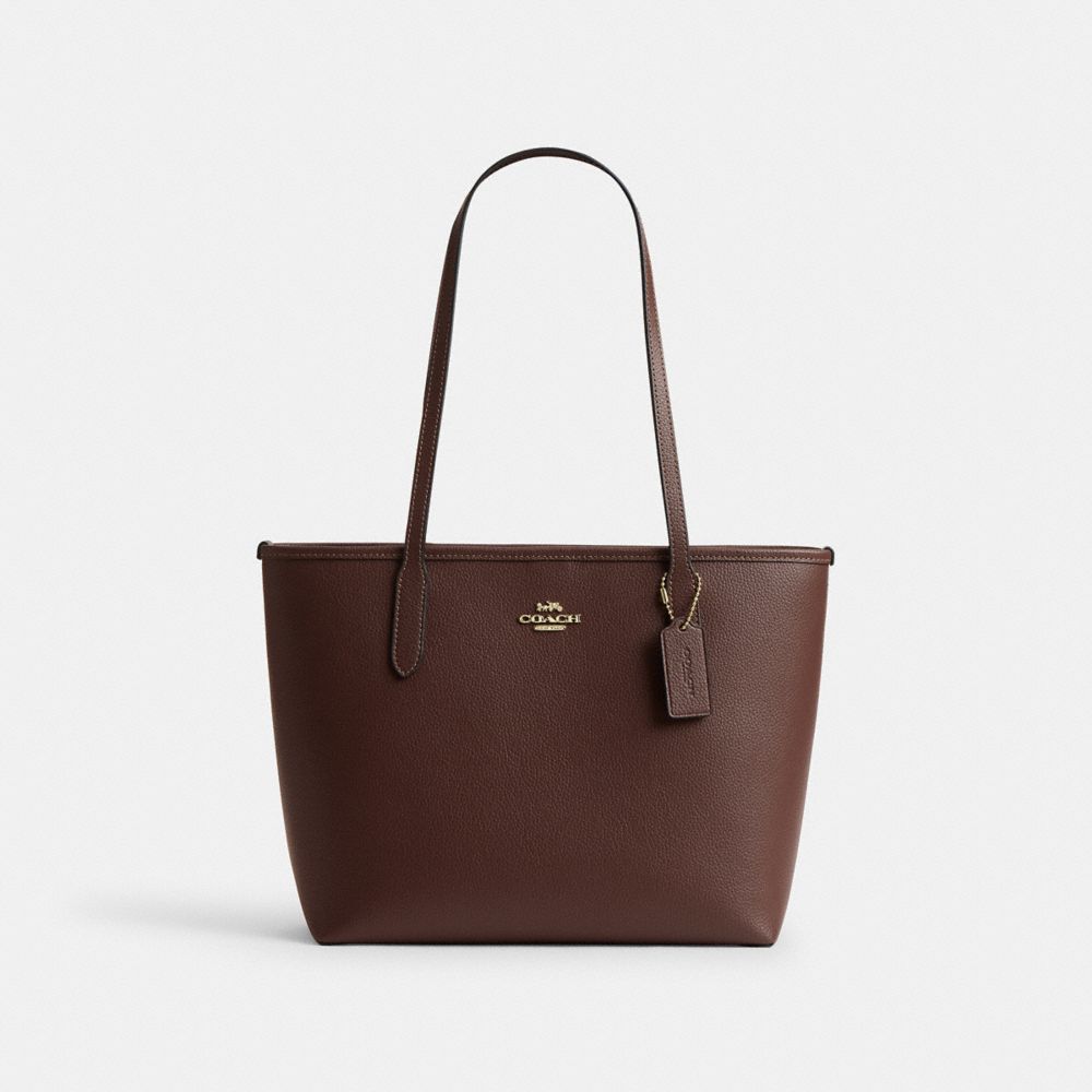 COACH®,Medium City Tote Bag,,Front View