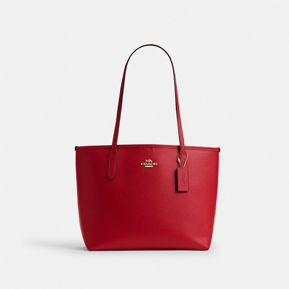 COACH レッド トートバッグ 大きめ cdx83_imp4z_a0