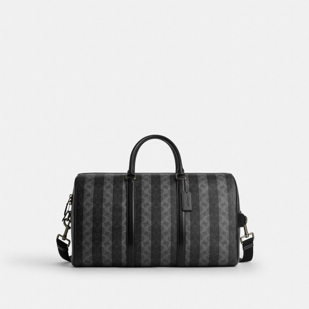 COACH®,Venturer Bag In Signature Canvas With Stripes,,Front View