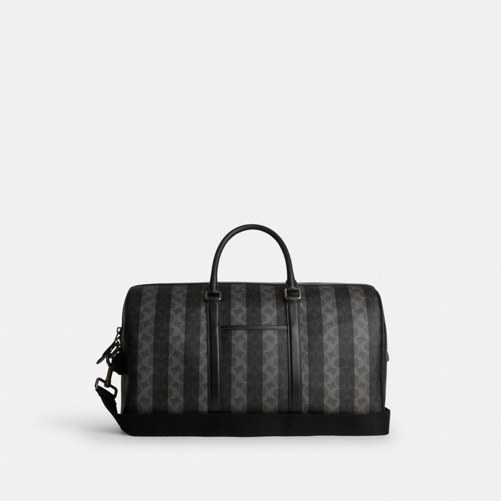 COACH®,Venturer Bag In Signature Canvas With Stripes,,Back View