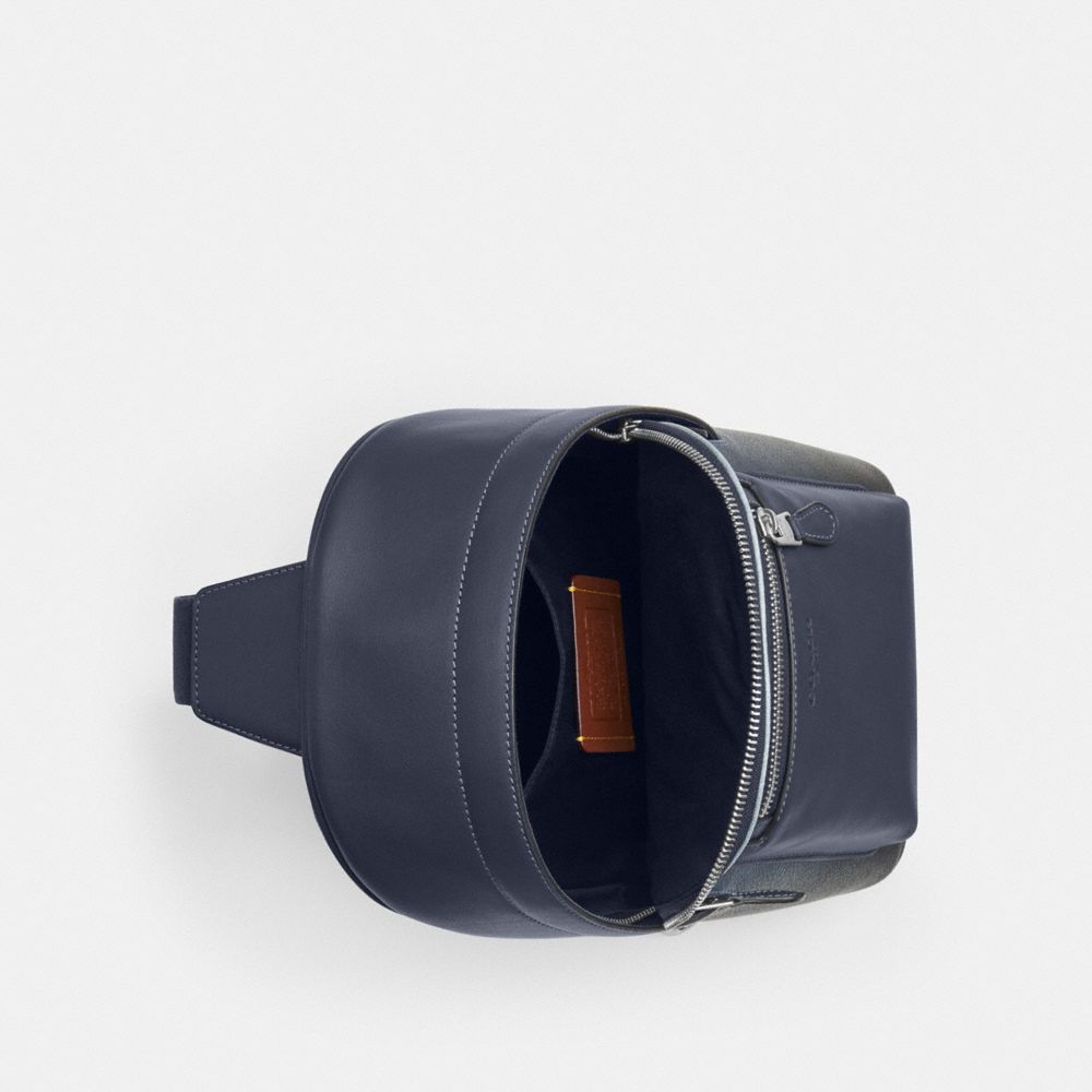 COACH®,West Pack In Ombre Signature Canvas,,Inside View,Top View