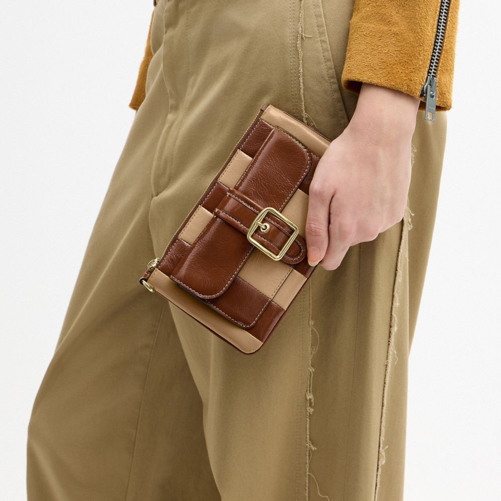 COACH®,Ashton Wristlet With Striped Patchwork,,Detail View