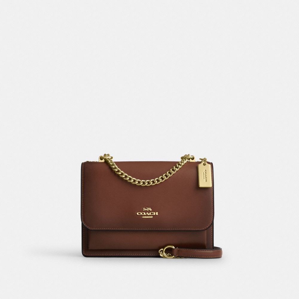 COACH®,Klare Crossbody Bag,Brown,Front View