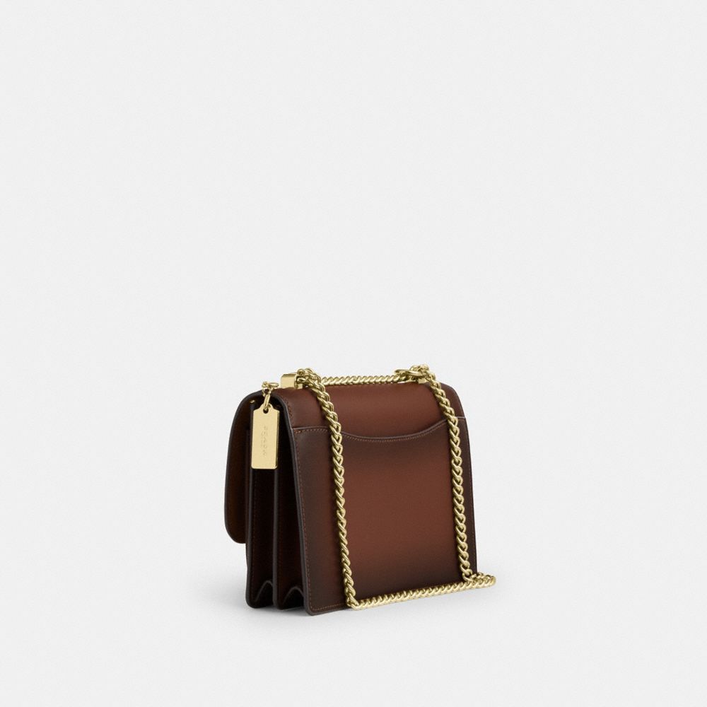 COACH®,Klare Crossbody Bag,Brown,Angle View