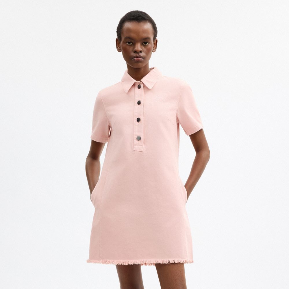 Женские платья Coach | Brain Dead Short Sleeve Denim Mini Dress — фото 4