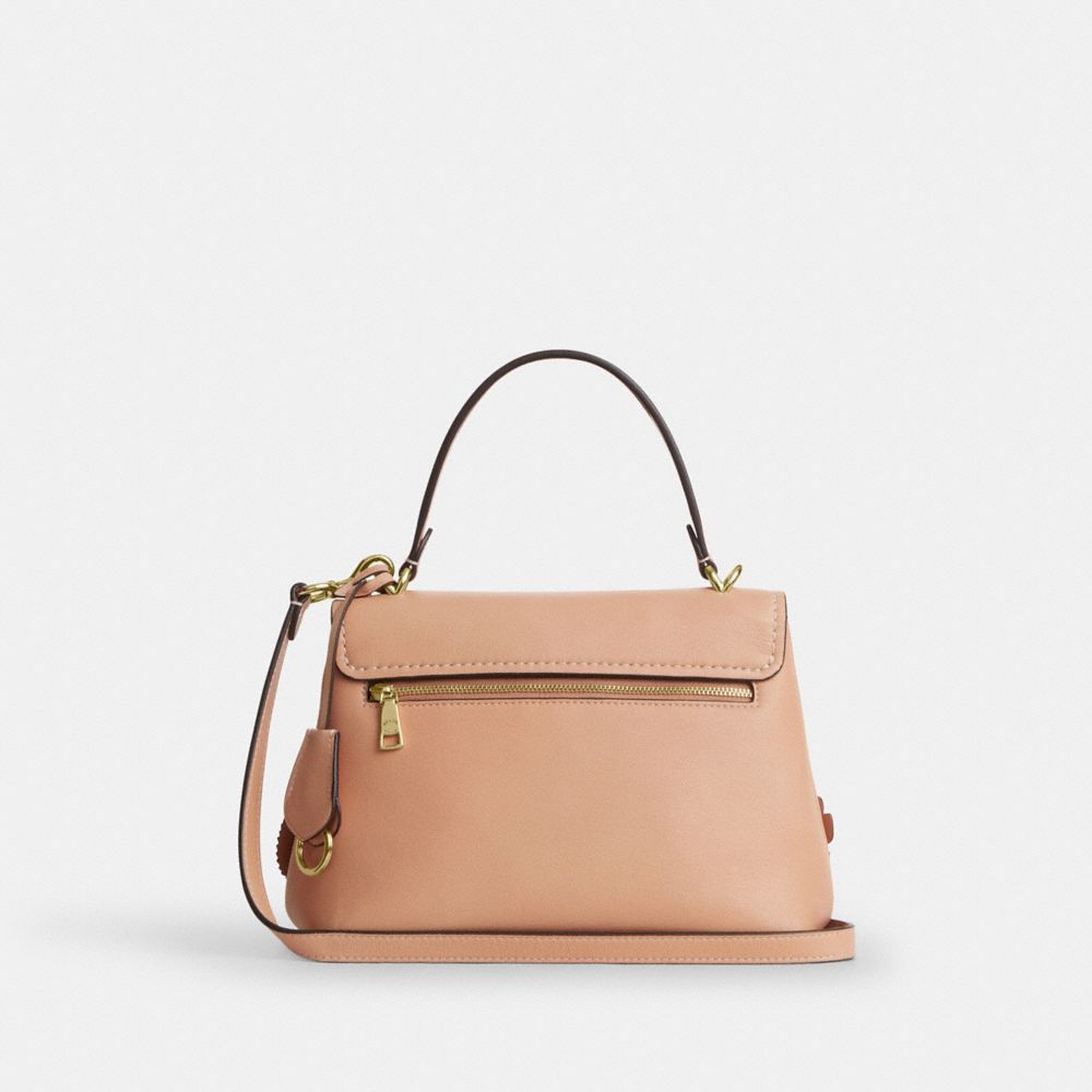 COACH®,Emory Top Handle Bag With Floral Applique,,Back View