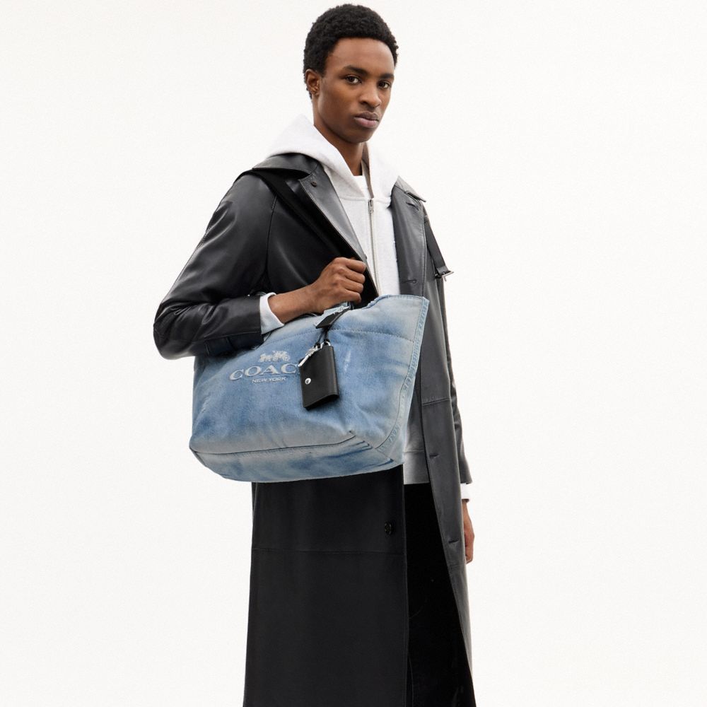 COACH®,Denim,Argent/Indigo Clair,Detail View