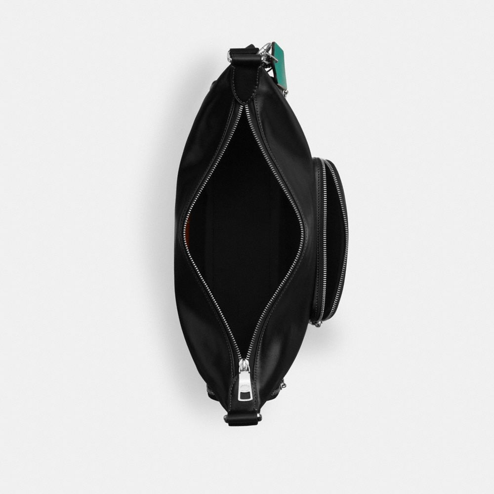 COACH®,Finn Crossbody Bag With Pockets And Charms,,Inside View,Top View