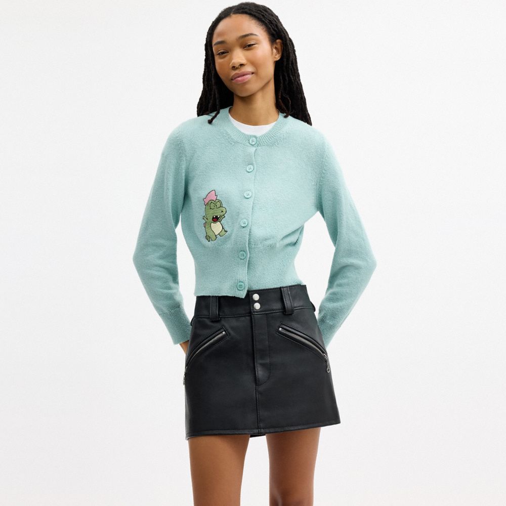 Coach | Brain Dead Plush Character Cardigan In Organic Cotton — фото 3