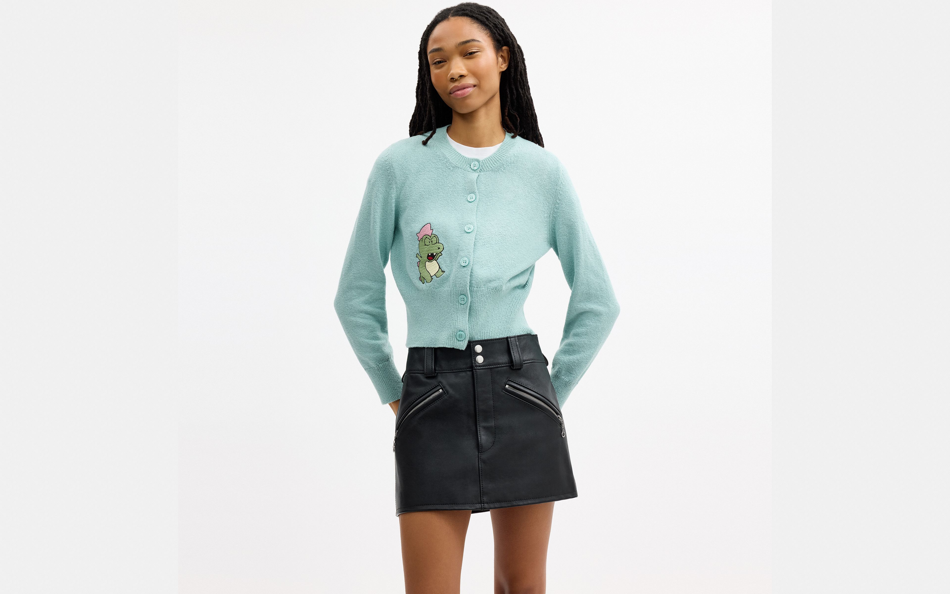 Coach | Brain Dead Plush Character Cardigan Organic Cotton