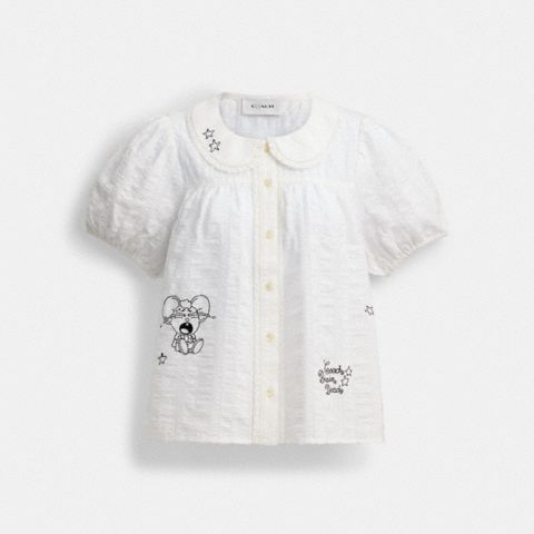 Женские блузки Coach Brain Dead Embroidered Button Up Blouse