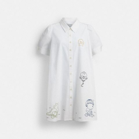 Женские платья Coach | Brain Dead Embroidered Shirt Dress