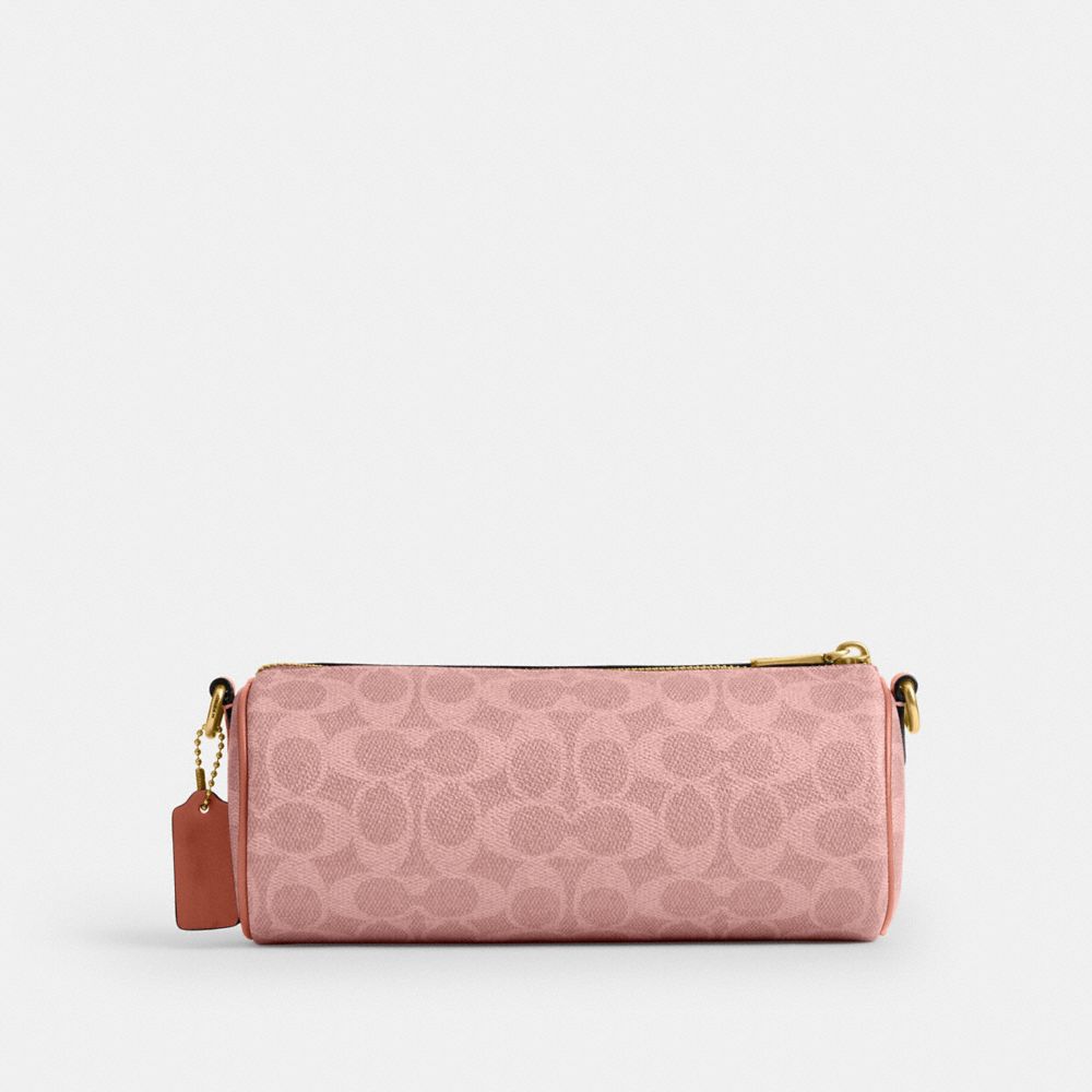 Женские сумки Coach Barrel Bag In Signature Canvas — фото 3