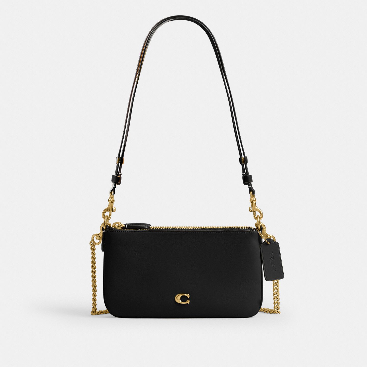 Женская сумка Coach Audrey Crossbody, цвет: Латунный / Чёрный — фото 1