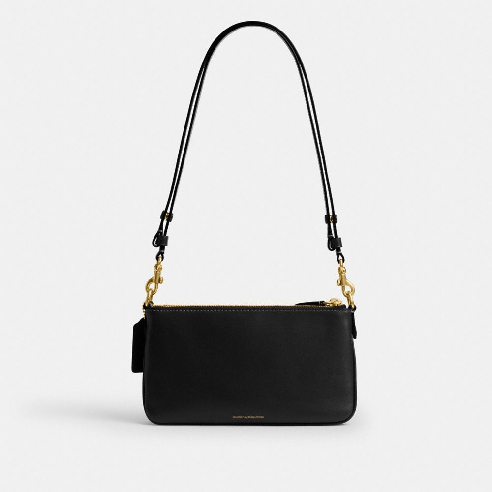 COACH®,Audrey Crossbody Bag,Lining Recycled Polyester,Recycled Polyester,Leather,Shoulder Bag,Metal Material,Pendant,Metal...,Black,Back View