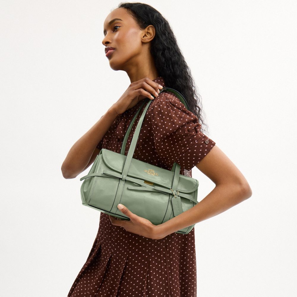 COACH®,Bridget Flap Shoulder Bag With Bows,,Detail View