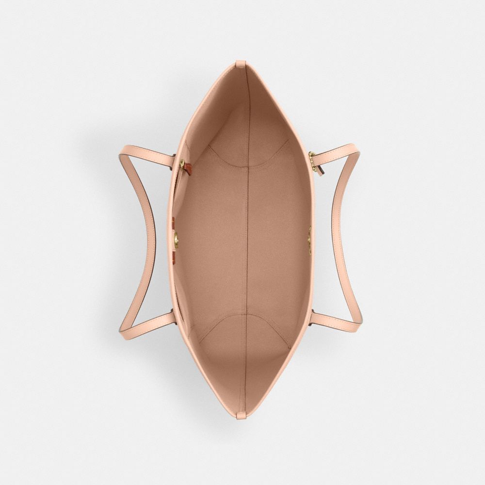 COACH®,City Tote Bag In Signature Canvas,,Inside View,Top View